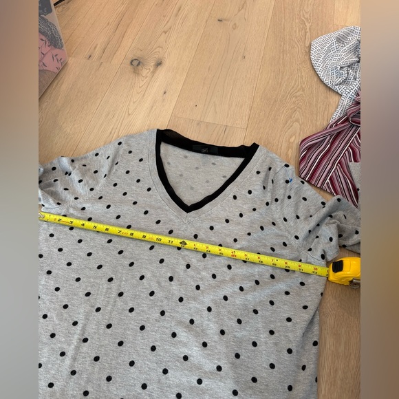 Lane Bryant Elegant Black Polka Dot V-Neck Sweater size 18/20 - Picture 5 of 9